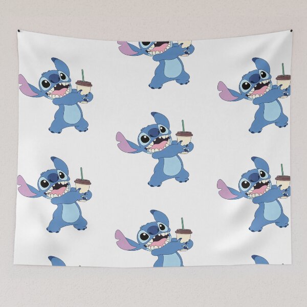 Item preview, Stitch Drinking Coffee designed and sold by wingoo22.