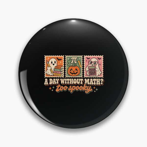 Item preview, A Day Without Math Too Spooky Funny Halloween Teacher Graphic designed and sold by Whirx.