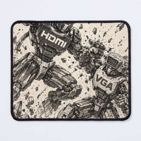 Item preview, HDMI vs VGA Retro Tech Battle designed and sold by samhawky.