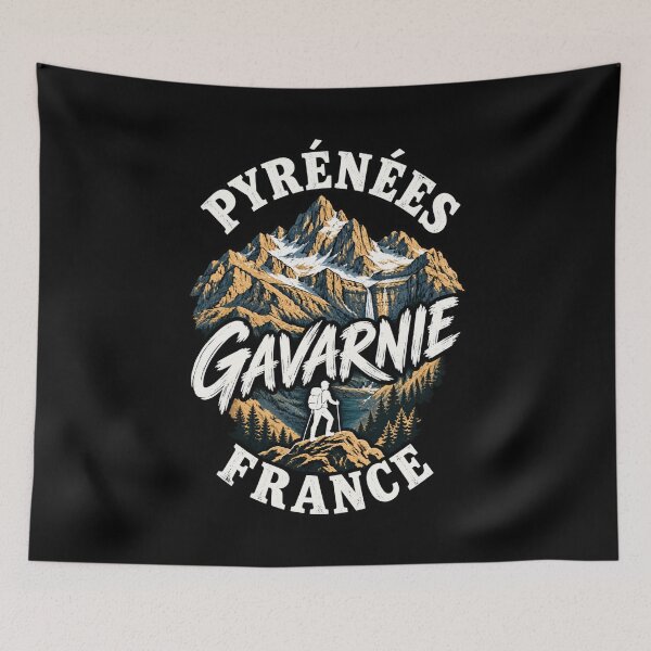 Item preview, Pyrenees Gavarnie France Outdoor Hiking Mountain Travel Graphic designed and sold by Whirx.