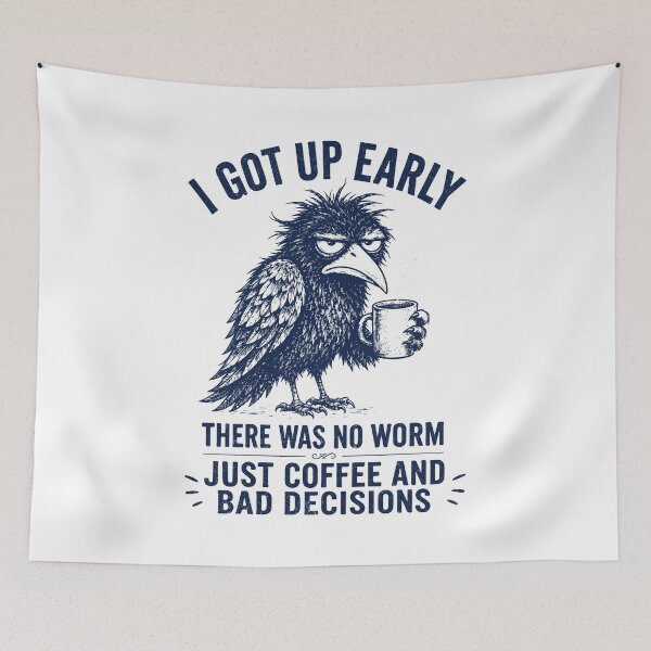 Item preview, I Got Up Early There Was No Worm Morning designed and sold by YalenArt.