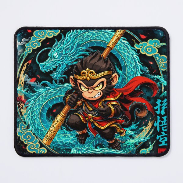 Item preview, Sun Wukong Monkey King Dragon Chinese Mythology Art designed and sold by Fei Long Design Hub.