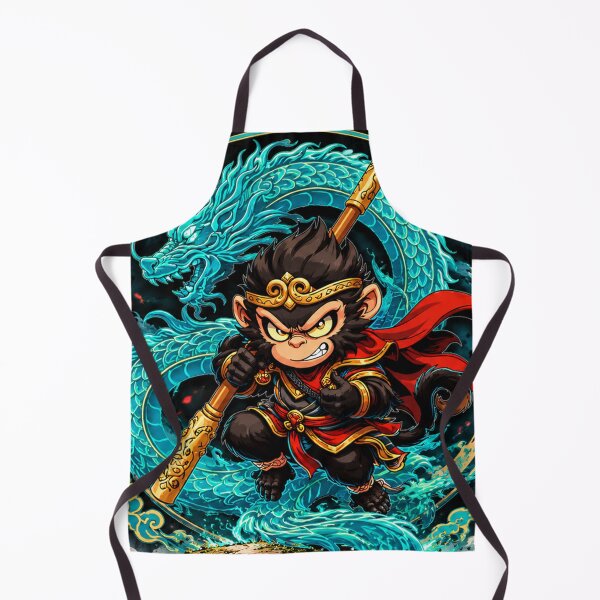 Item preview, Sun Wukong Monkey King Dragon Chinese Mythology Art designed and sold by Fei Long Design Hub.