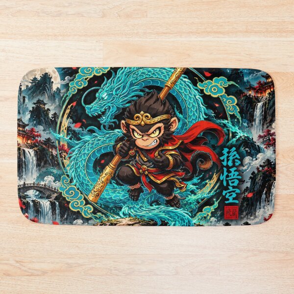 Item preview, Sun Wukong Monkey King Dragon Chinese Mythology Art designed and sold by Fei Long Design Hub.
