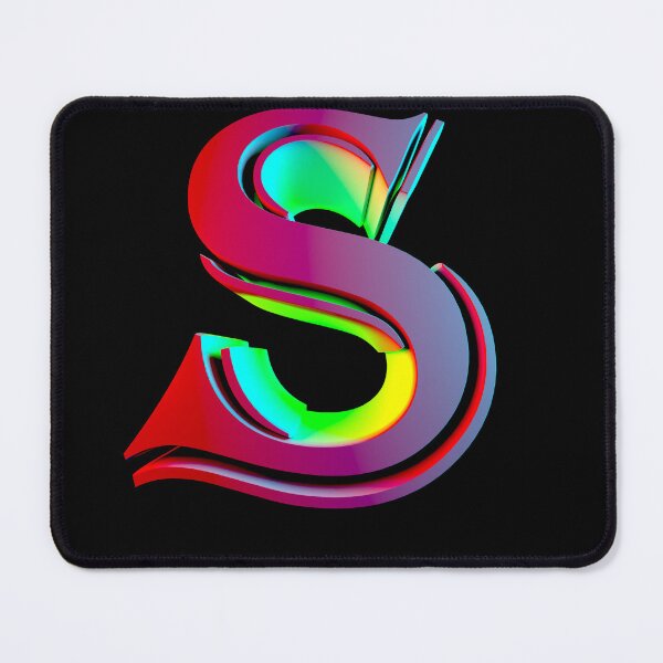 Item preview, Neon 3D Letter S - Retro Synthwave Style designed and sold by Creatigrafo.