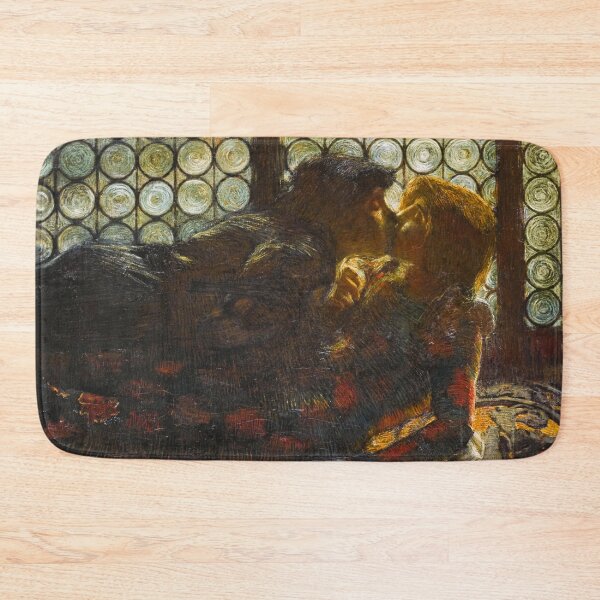 Item preview, The kiss, romantic spellbinding wall decor painting print by Gaetano Previati  designed and sold by Jéanpaul  Ferro.