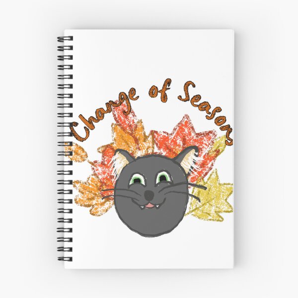 Item preview, “Change of Seasons” feat. Salem the Cat designed and sold by Slinky Void Styles by @K.K.Labz (Katie-Kat Labrador).