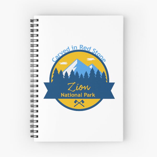 Item preview, Zion National Park Badge | Carved in Red Stone Vintage Utah Canyon Travel Design designed and sold by DonnaRaine.
