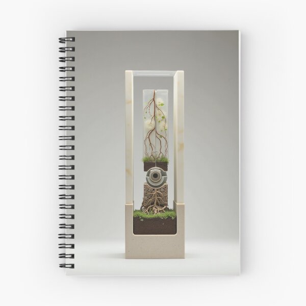 Item preview, Surreal Vertical Root Terrarium with Mechanical Eye Art designed and sold by profustock.
