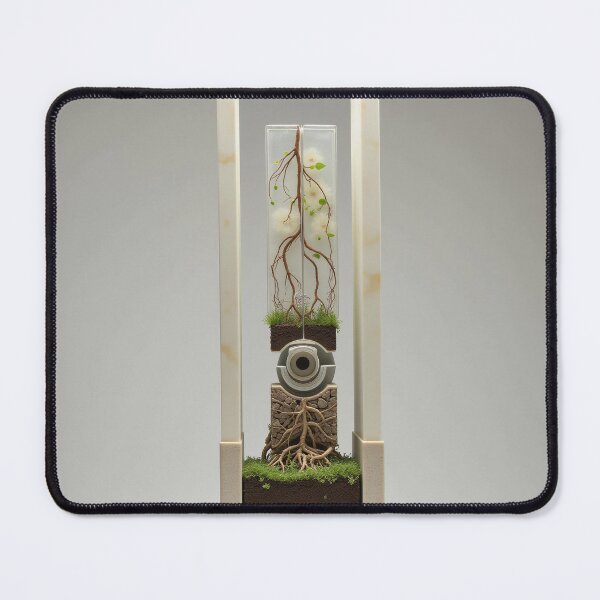 Item preview, Surreal Vertical Root Terrarium with Mechanical Eye Art designed and sold by profustock.