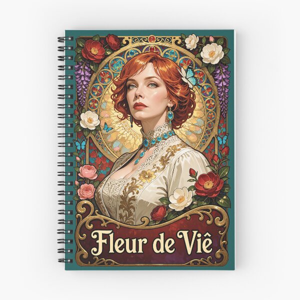 Item preview, Art Nouveau Floral Woman Portrait Romantic Vintage Aesthetic designed and sold by BorgSpareParts.