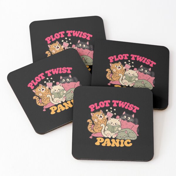 Item preview, Plot Twist Panic Funny Cats Reading Together designed and sold by AMICO77.