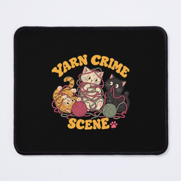 Item preview, Yarn Crime Scene Funny Cats Tangled in Wool designed and sold by AMICO77.