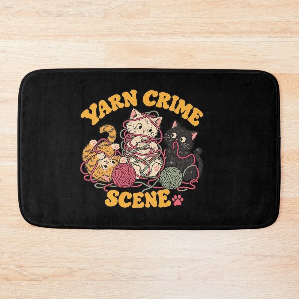 Item preview, Yarn Crime Scene Funny Cats Tangled in Wool designed and sold by AMICO77.