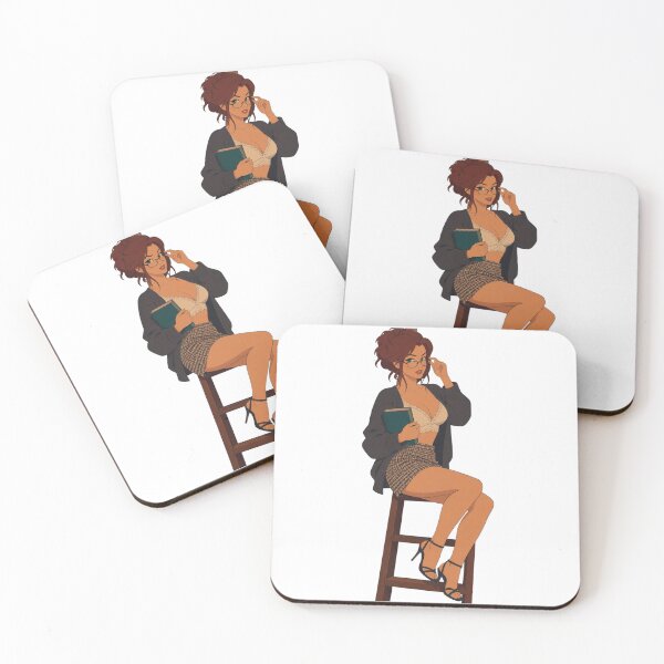 Item preview, Vintage Bookish Pin Up Girl Retro Anime Aesthetic designed and sold by  Hollow Moon Studios..