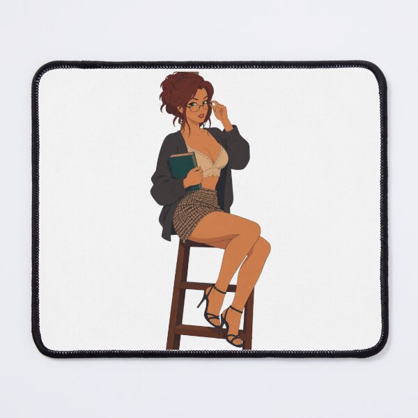 Item preview, Vintage Bookish Pin Up Girl Retro Anime Aesthetic designed and sold by Hollow Moon Studios..