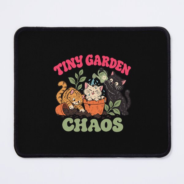 Item preview, Tiny Garden Chaos Funny Cats with Flowerpots designed and sold by AMICO77.