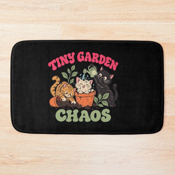 Item preview, Tiny Garden Chaos Funny Cats with Flowerpots designed and sold by AMICO77.