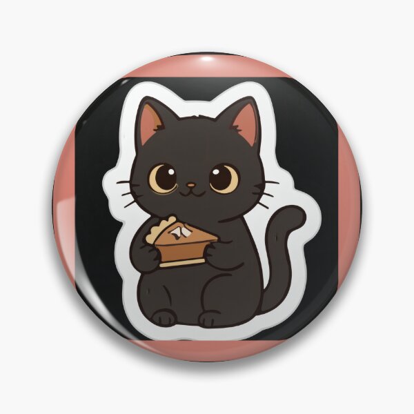 Item preview, Cute Cat Eating Pie designed and sold by Azurart2.