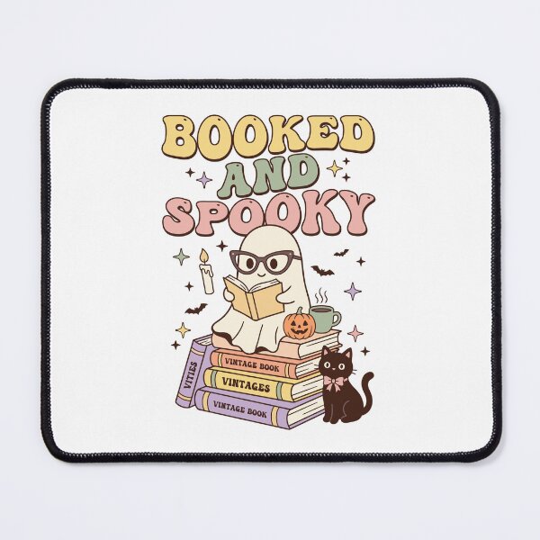 Item preview, Booked and Spooky Cute Halloween Reading Ghost designed and sold by thepixfactory.