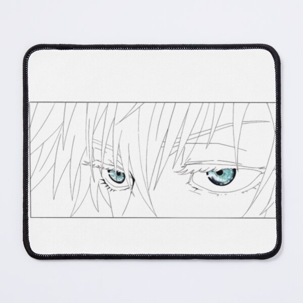Item preview, Gojo Six Eyes Close-Up – Jujutsu Kaisen Black & White Anime Art designed and sold by frantuliuss.