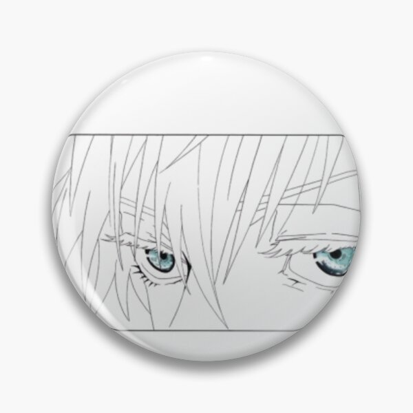 Item preview, Gojo Six Eyes Close-Up – Jujutsu Kaisen Black & White Anime Art designed and sold by frantuliuss.