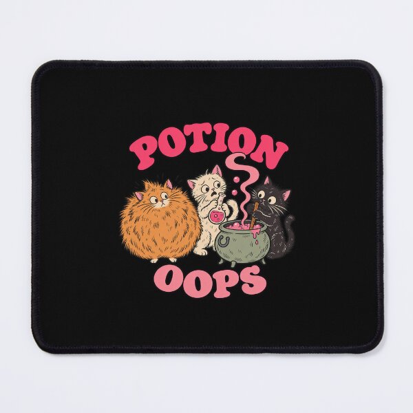 Item preview, Potion Oops Funny Cats with a Bubbling Cauldron designed and sold by AMICO77.