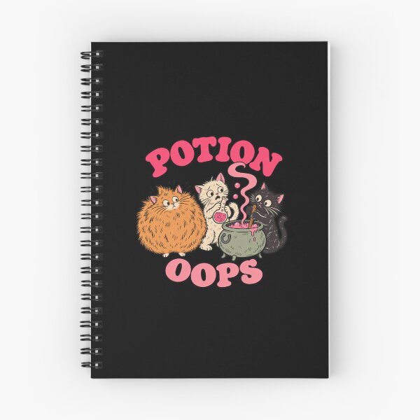 Item preview, Potion Oops Funny Cats with a Bubbling Cauldron designed and sold by AMICO77.