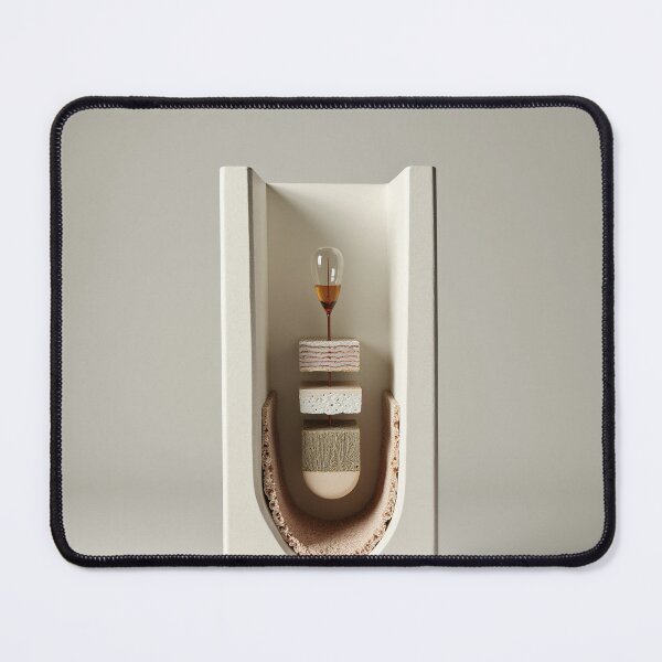 Item preview, Minimalist Ceramic Arch with Hourglass Vessel Art designed and sold by profustock.
