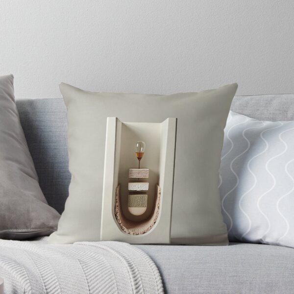 Item preview, Minimalist Ceramic Arch with Hourglass Vessel Art designed and sold by profustock.