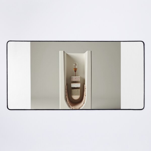 Item preview, Minimalist Ceramic Arch with Hourglass Vessel Art designed and sold by profustock.