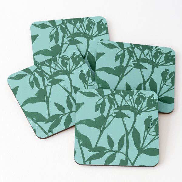 Item preview, Seafoam Green Botanical Modern Organic Pattern designed and sold by trajeado14.