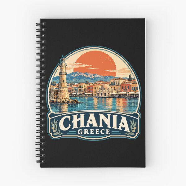 Item preview, Chania Crete Greece Travel Retro Vintage designed and sold by TomFrontierArt.