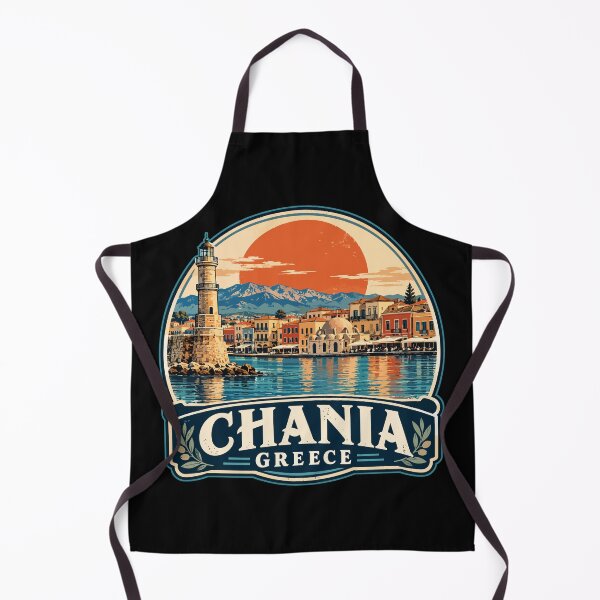 Item preview, Chania Crete Greece Travel Retro Vintage designed and sold by TomFrontierArt.