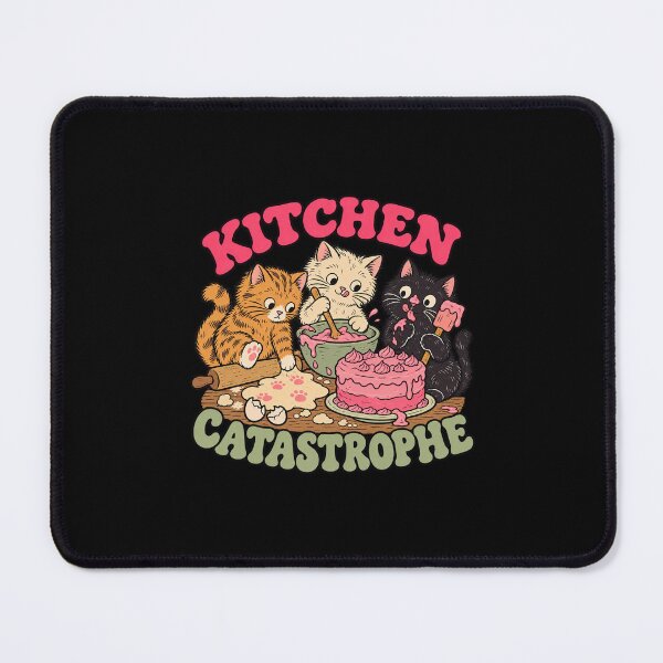 Item preview, Kitchen Catastrophe Funny Cats Baking a Cake designed and sold by AMICO77.