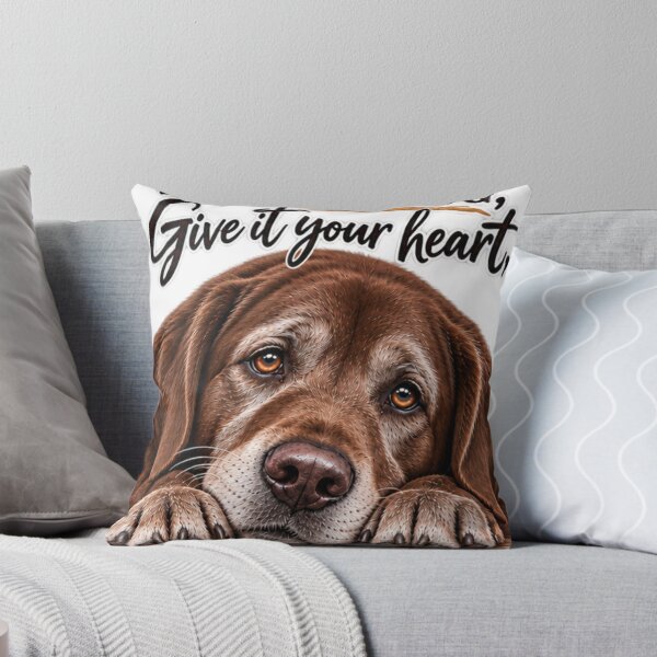 Item preview, Chocolate Lab – Give Your Dog Your Heart designed and sold by purrtees.