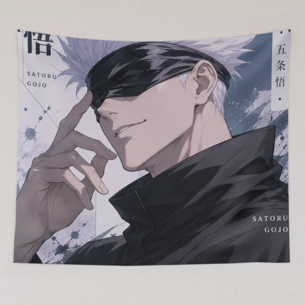 Item preview, Satoru Gojo Unlimited Void Poster – Jujutsu Kaisen Anime Art designed and sold by frantuliuss.