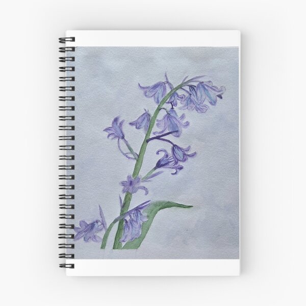 Item preview, Blue Bell Flower Watercolor painting designed and sold by ParmeetStudio.