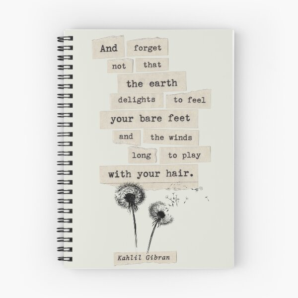 Item preview, Kahlil Gibran Bare Feet Quote designed and sold by Reverie & Roses.