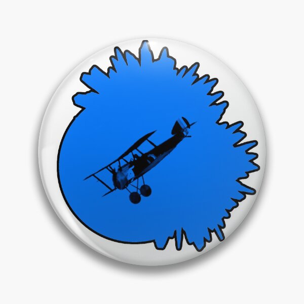 Item preview, Blue Biplane Logo designed and sold by Michael Krogh Books.