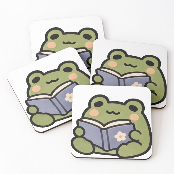 Item preview, Frog Reading a Book designed and sold by chookiebookie.