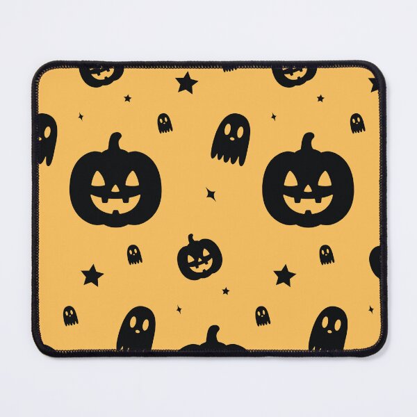 Item preview, Subtle Black on Black Halloween Ghost Pattern designed and sold by thepixfactory.