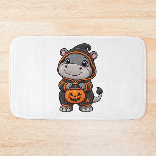 Item preview, Funny Hippo Halloween Witch Costume Pumpkin  Humor Spooky designed and sold by ArtDesignTp.