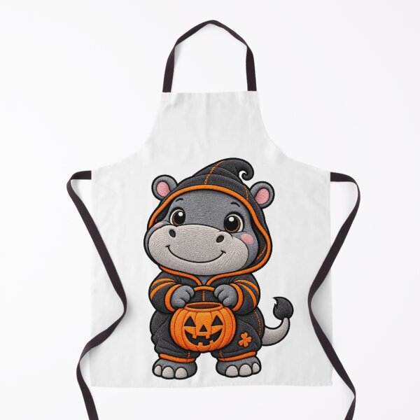 Item preview, Funny Hippo Halloween Witch Costume Pumpkin  Humor Spooky designed and sold by ArtDesignTp.
