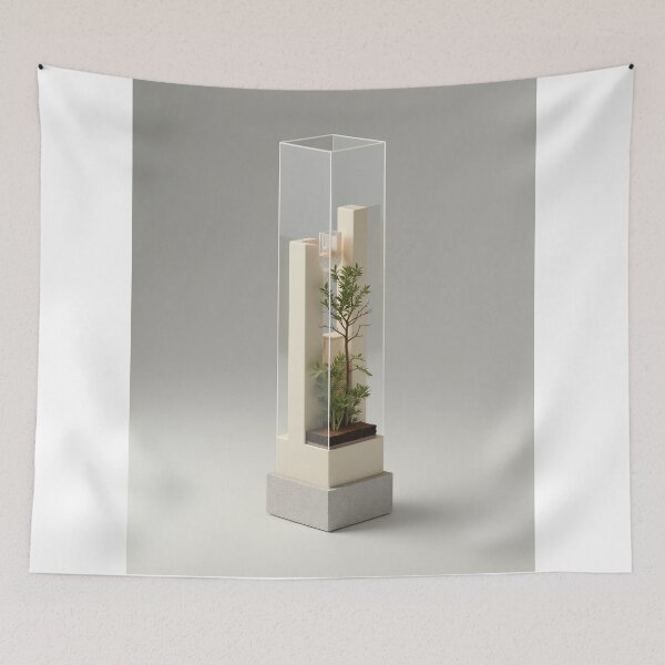 Item preview, Minimalist Vertical Miniature Tree Glass Column Sculpture Art designed and sold by profustock.