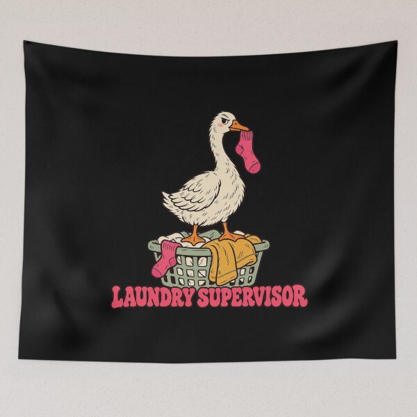 Item preview, Laundry Supervisor Funny Goose Stealing a Sock designed and sold by AMICO77.