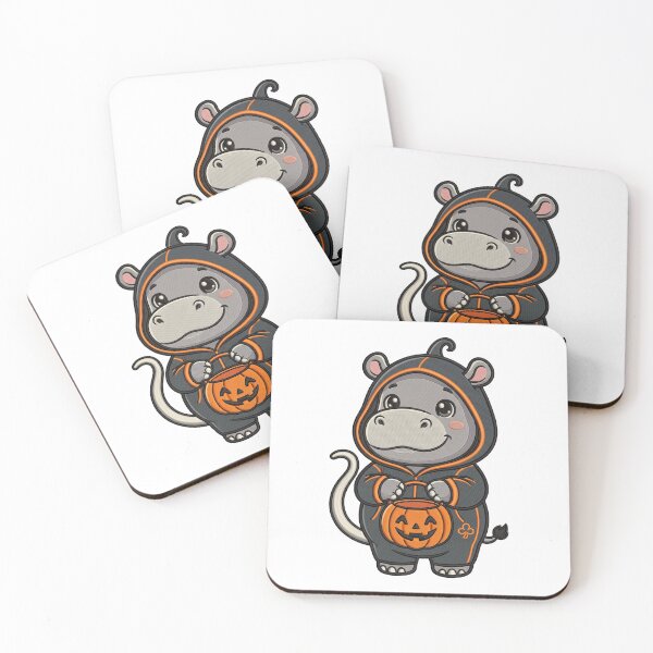 Item preview, Halloween Hippo  Witch Costume Pumpkin  Spooky Art designed and sold by ArtDesignTp.