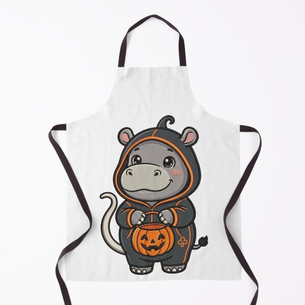 Item preview, Halloween Hippo  Witch Costume Pumpkin  Spooky Art designed and sold by ArtDesignTp.