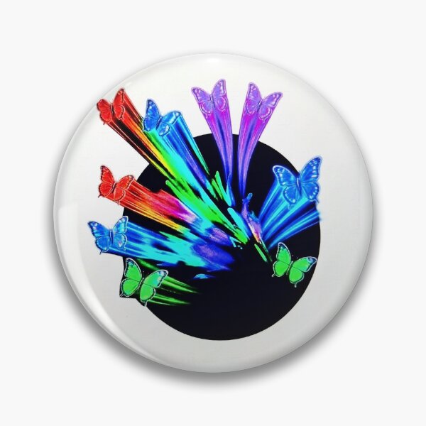 Item preview, Neon Rainbow Butterflies Flying Out Of Black Hole. designed and sold by RBest!.