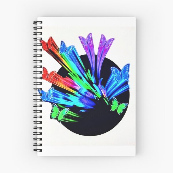 Item preview, Neon Rainbow Butterflies Flying Out Of Black Hole. designed and sold by RBest!.